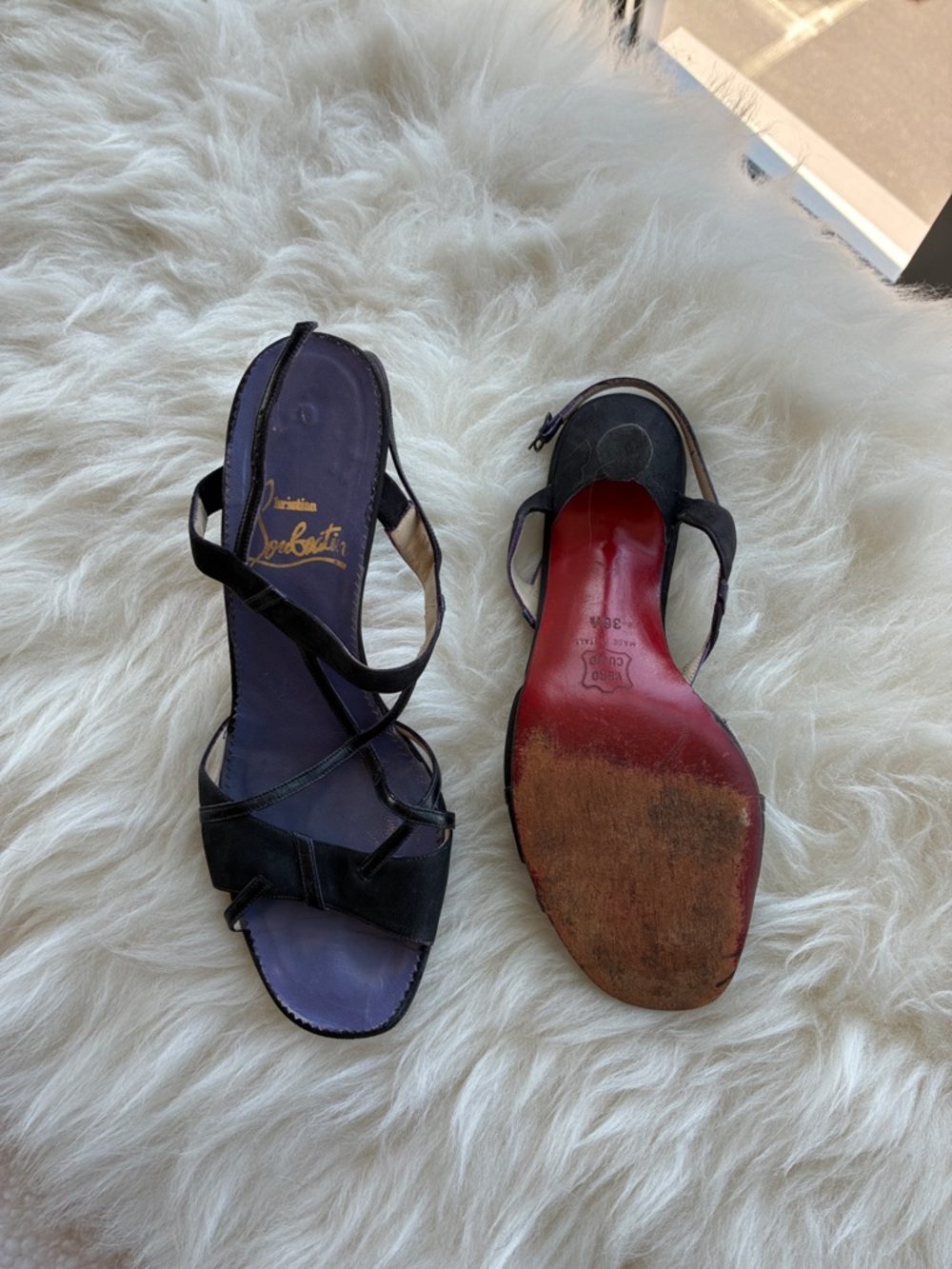 Christian Louboutin vintage strappy heels 6.5